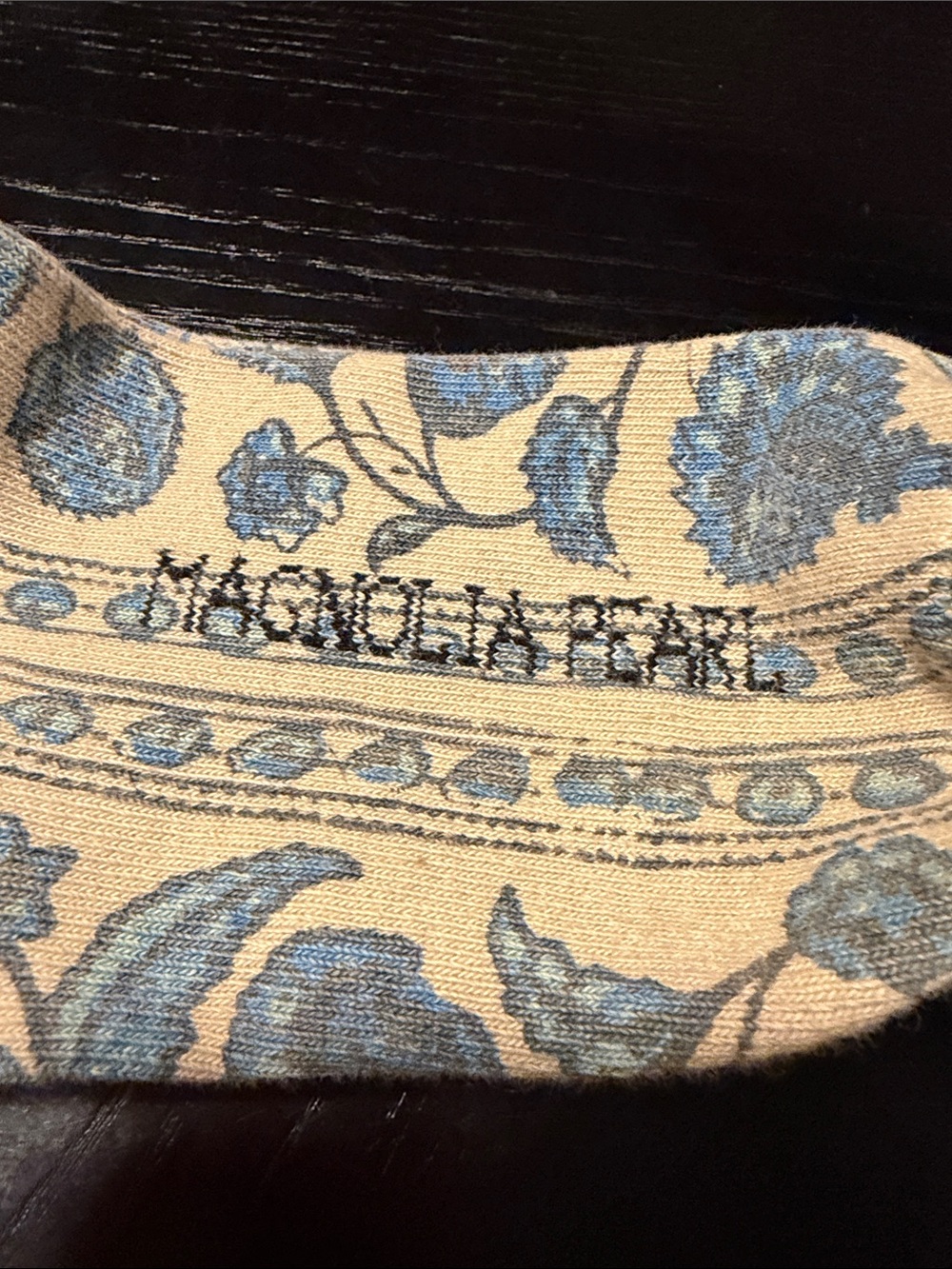 Magnolia Pearl Blue Ivy Plant Socks, NWOT - Picture 3 of 10